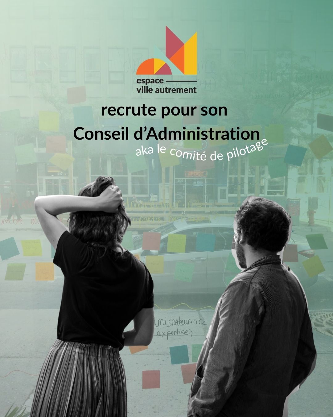 Espace Ville Autrement recrute pour son Conseil d’Administration (CA)