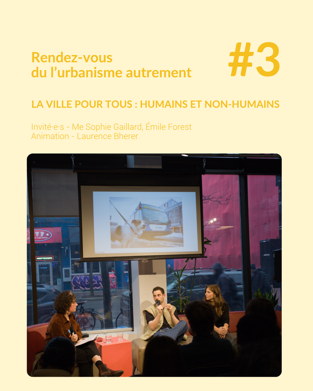 Retour sur le dernier rendez-vous de l’urbanisme autrement, la ville pour tous : humains et non-humains.